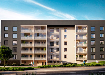 Luonnoskuva Turun Skalan julkisivusta kadulta päin katsottuna