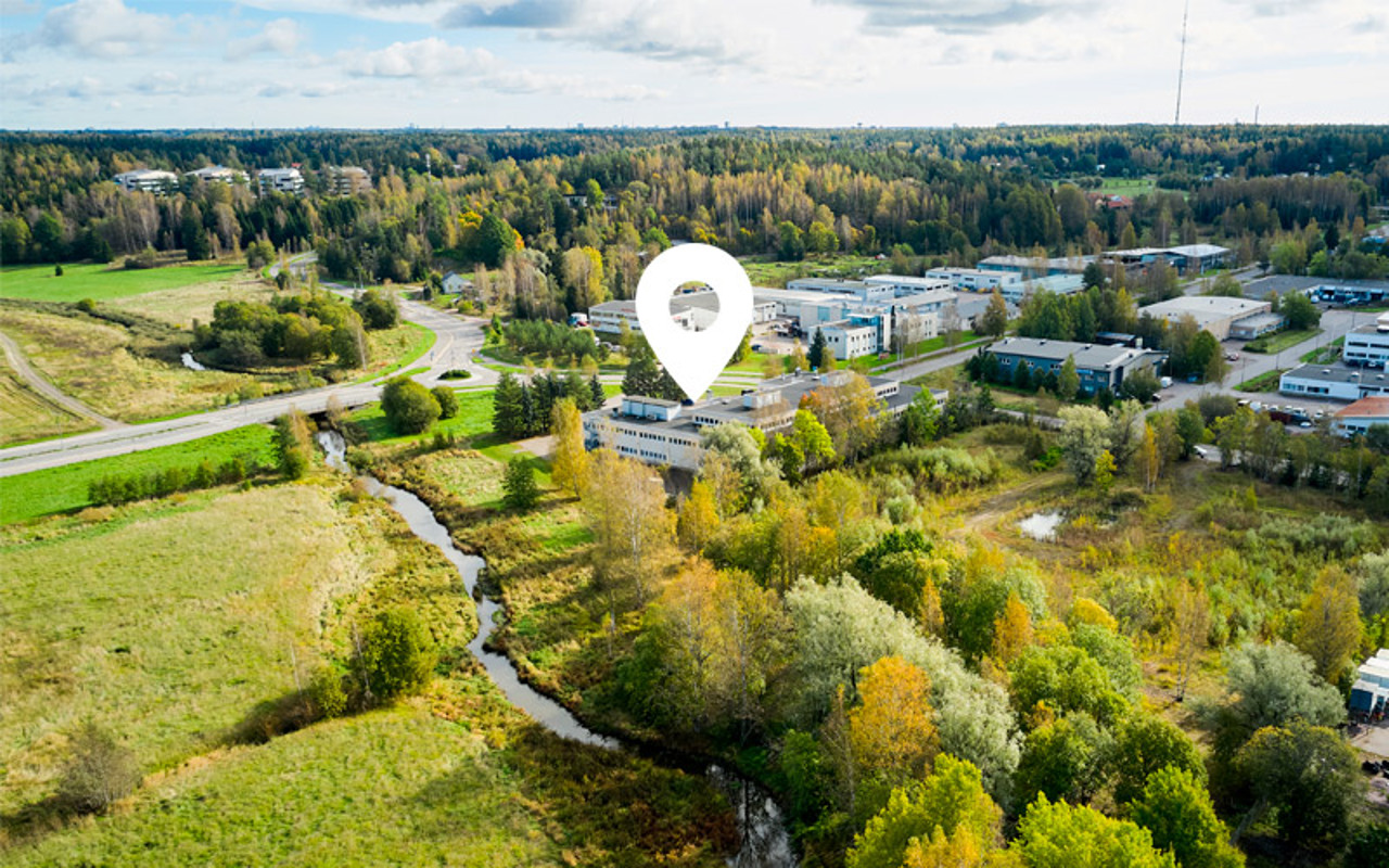 Ilmakuva kesältä 2025 Espoon Vanttilan alueelta