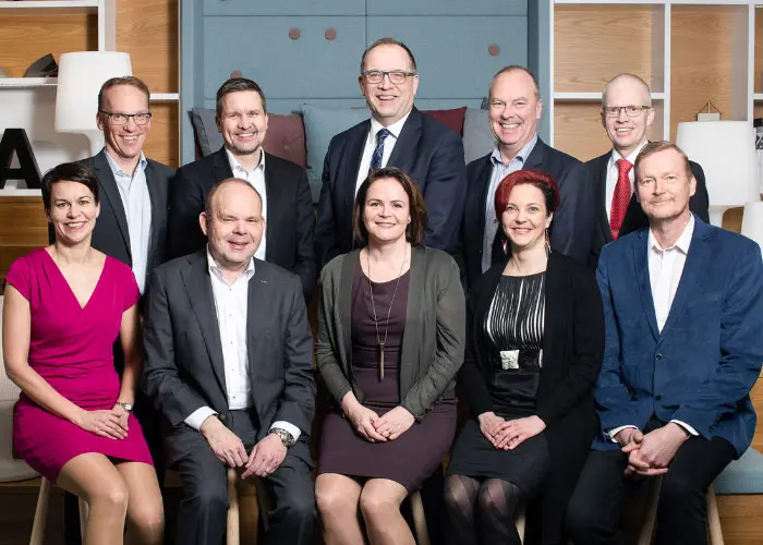 Kuva Hartelan johtoryhmästä 2019